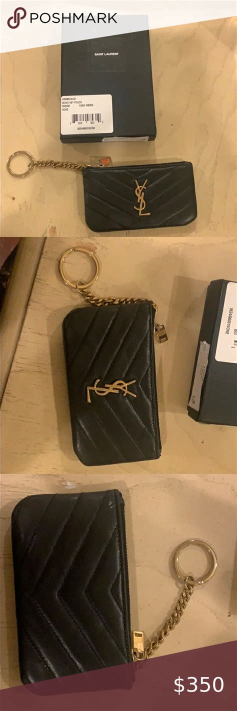 ysl keychain|YSL coin purse keychain.